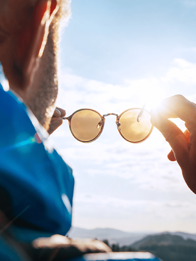 태양을 피하고 싶었어!